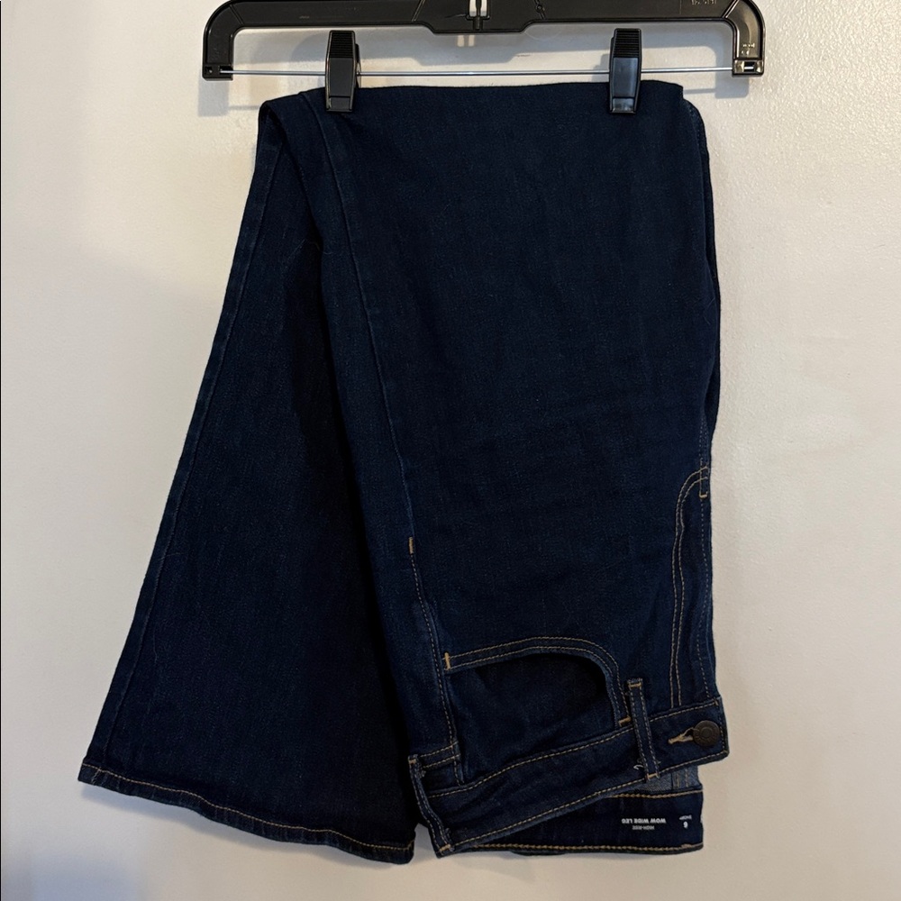 Old Navy High Rise Dark Wash Wow Wide Leg Jeans 6 Short - Picture 8 of 9